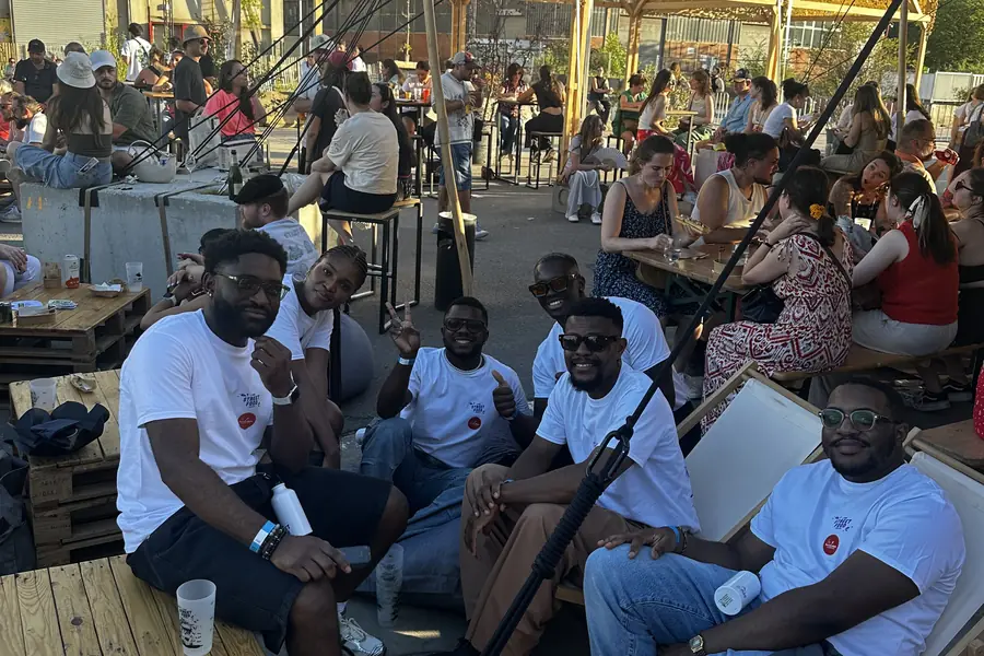 L’équipe CERICLUB en pause pendant le festival