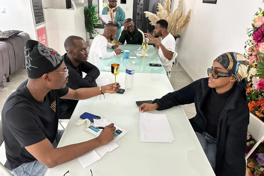 Travail en binôme pendant le Workshop RISE